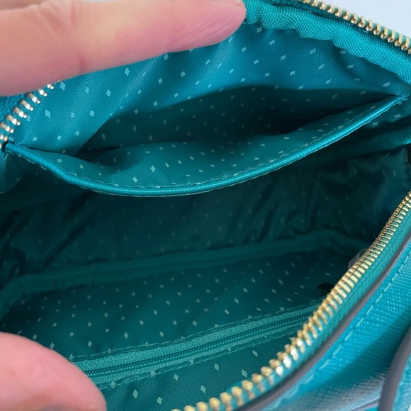 NWT Vanessa Williams Lush crossbody bag in Peacock Blue. - Picture 3 of 8